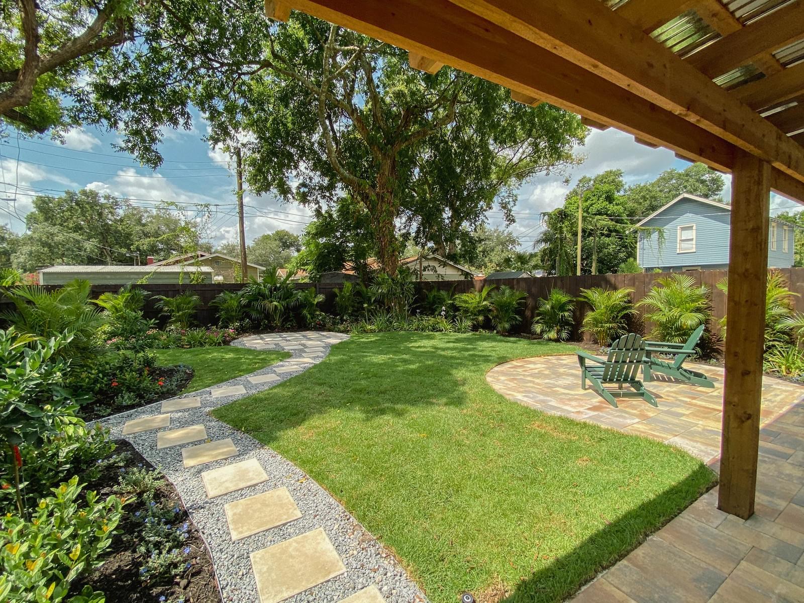 Seminole Heights Bungalow — before and after landscaping photo 6