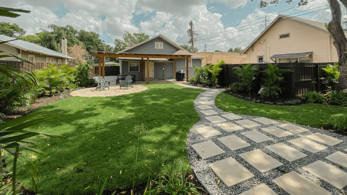 Residential landscape design, Florida