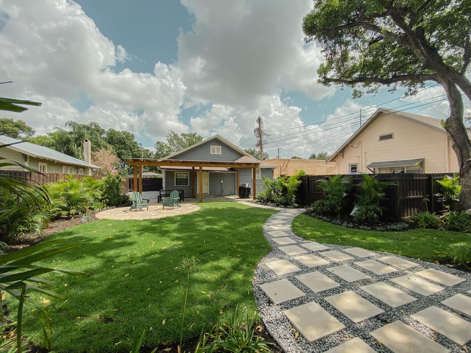 Seminole Heights Bungalow — before and after landscaping photo 5