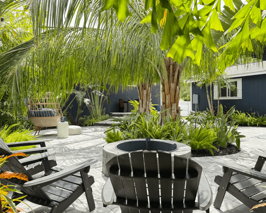 Backyard Resort Getaway after the transformation by Everything Outdoors